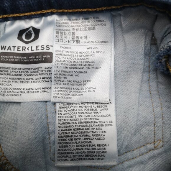 Levi's 505 Men's Size 40/30 Medium Wash Straight Leg Blue Jeans - Picture 4 of 16